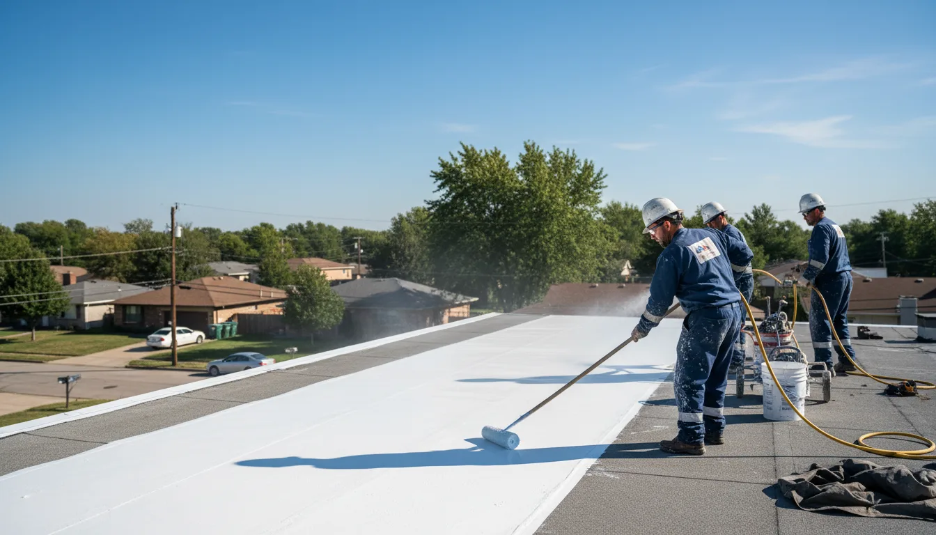 Commercial roof coating in Saugus, MA near me
